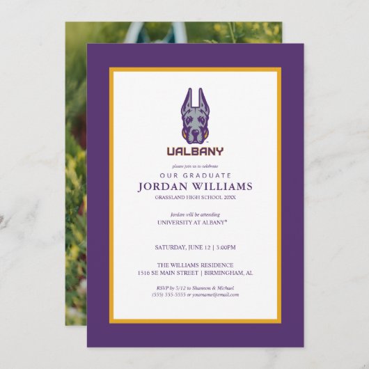 ユニバーシティアットアルバニーグレートダネス 案内状 (正面/裏面)