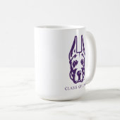 ユニバーシティアットアルバニーグレートダネマスコットヘッド コーヒーマグカップ (正面右)