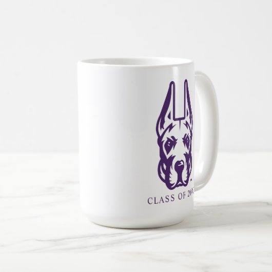 ユニバーシティアットアルバニーグレートダネマスコットヘッド コーヒーマグカップ (正面右)