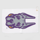 ユニバーシティアットアルバニーグレートダネマスコットヘッド ゴルフタオル (横)