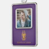 ユニバーシティアットアルバニーグレートダネマスコットヘッド シルバープレートフレームオーナメント (左)