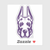 ユニバーシティアットアルバニーグレートダネマスコットヘッド シール (シート)