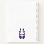 ユニバーシティアットアルバニーグレートダネマスコットヘッド ノートブック (裏面)