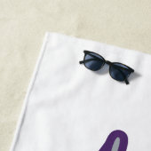 ユニバーシティアットアルバニーグレートダネマスコットヘッド ビーチタオル (インサイチュ)