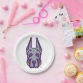 ユニバーシティアットアルバニーグレートダネマスコットヘッド ペーパープレート (パーティー)