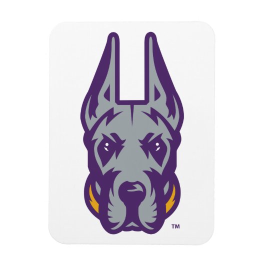 ユニバーシティアットアルバニーグレートダネマスコットヘッド マグネット (縦)