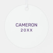 ユニバーシティアットアルバニーグレートダネマスコットヘッド メタルオーナメント (裏面)