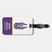 ユニバーシティアットアルバニーグレートダネマスコットヘッド ラゲッジタグ (裏面横)