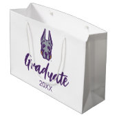 ユニバーシティアットアルバニーグレートダネマスコットヘッド ラージペーパーバッグ (裏面アングル)