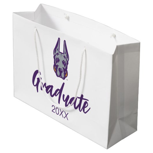 ユニバーシティアットアルバニーグレートダネマスコットヘッド ラージペーパーバッグ (裏面アングル)