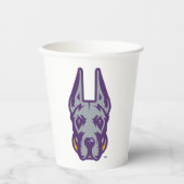 ユニバーシティアットアルバニーグレートダネマスコットヘッド 紙コップ (正面)