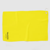 ユニバーシティゴルフチームイエロー&ブラック ゴルフタオル (横)