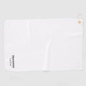 ユニバーシティゴルフチームホワイト&ブラック ゴルフタオル (横)