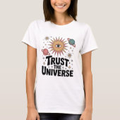 ユニバースを信じて ミスティックサン アイ セレスト Tシャツ (正面)