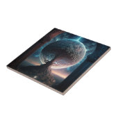 ユニバースコズミックツリーシュルレアルファンタジーアート タイル (側面)