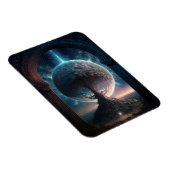 ユニバースコズミックツリーシュルレアルファンタジーアート マグネット (右側)