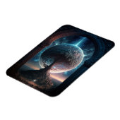 ユニバースコズミックツリーシュルレアルファンタジーアート マグネット (左側)