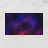 ユニバースネイビーブルーレッド金ゴールドアラベエレガントスク  名刺 (裏面)