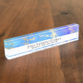 *~*ユニバースネブラゴールドフォイルAP3 デスクネームプレート (側面)