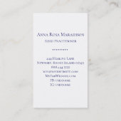 *~*ユニバースフラワーオブライフヨガアストロロジー霊気 名刺 (裏面)