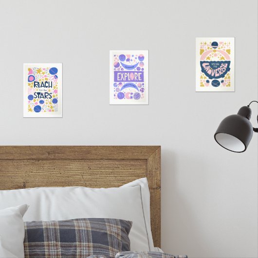 ユニバース宇宙キッズプレイルームデコール名前をカスタムする (寝室)