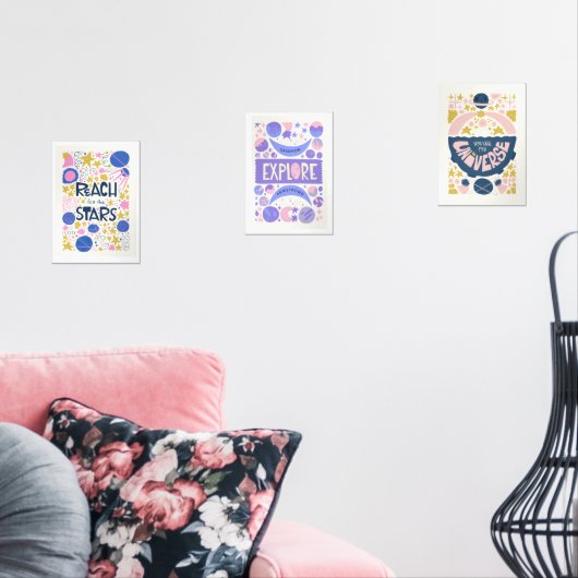 ユニバース宇宙キッズプレイルームデコール名前をカスタムする (リビング)