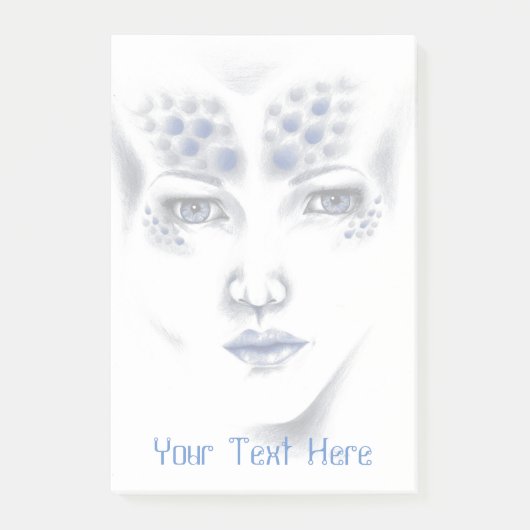 ユニバ恋しく思ースエイリアンレディオリジナルアート付箋 ポストイット (正面)