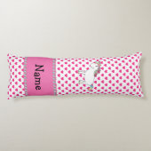 ユニパーソナライズされたコーンピンクハート ボディピロー (裏面)