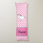 ユニパーソナライズされたコーンピンクハート ボディピロー (裏面 (縦))