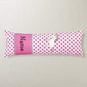 ユニパーソナライズされたコーンピンクハート ボディピロー (正面)