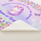 ユニパーソナライズされたコーン毛布虹色 シェルパブランケット (3/4)