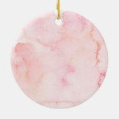 ユニパーソナライズされたコーン・ベイビー・ガール・ファースト・オーナメント セラミックオーナメント (裏面)