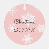 ユニパーソナライズされたコーン メタルオーナメント (裏面)