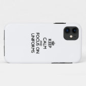 ユニフォームの平静そして焦点を保って下さい Case-Mate iPhoneケース (裏面(横))
