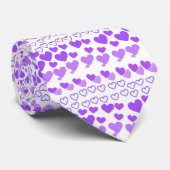 ユニフォーム紫ハートネクタイ ネクタイ (ロール)
