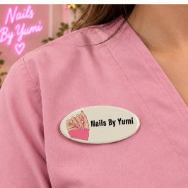 ユニフォーム ネイルアーティスト マニキュアリスト サロン 美容 名札