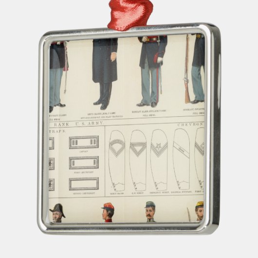 ユニフォーム、米国のCSの軍隊 メタルオーナメント (左)