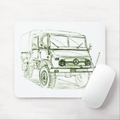 ユニモグ401道花 マウスパッド (マウス)