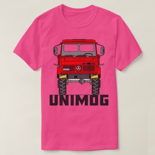 ユニモグU1600赤 Tシャツ (デザイン正面)