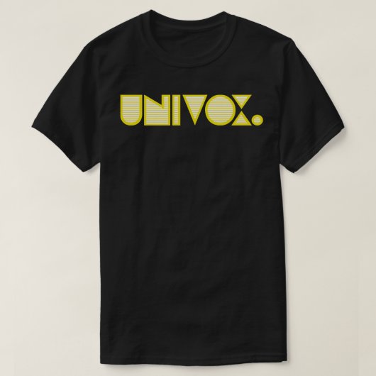 ユニヴォックスレトロギターバスアンプ2 Tシャツ (デザイン正面)