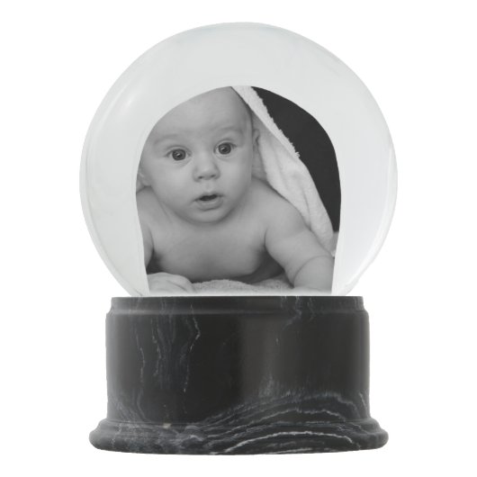 ユニークある種のパーソナライズされたカスタム スノーグローブ (裏面)