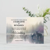 ユニークおとぎ話に魅了さ結婚れた森 招待状 (スタンド正面)