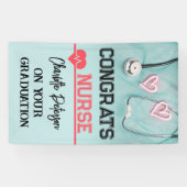 ユニークおめでとうナース卒業 横断幕 (横)