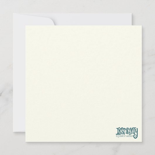 ユニークおもしろいお洒落鳥フローラ意志力 カード (裏面)