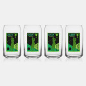 ユニークおもしろいヴィンテージ ガラス缶 (裏面)