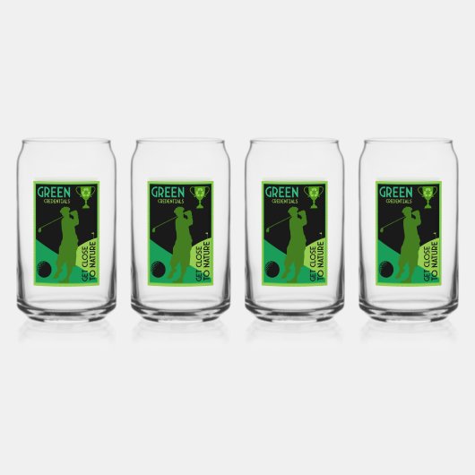 ユニークおもしろいヴィンテージ ガラス缶 (正面)