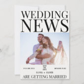 ユニークおもしろい写真結婚新聞 セーブザデート (正面)