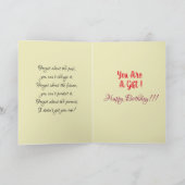 ユニークおもしろい名前をカスタムする付きハッピーバースデーカード カード (内部)