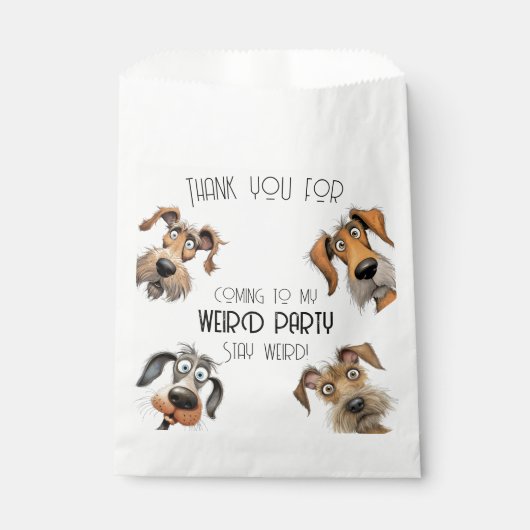 ユニークおもしろい犬パーティー フェイバーバッグ (正面)