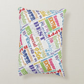 ユニークおもしろい95歳カラフルの誕生日パーティギフト アクセントクッション (裏面(縦))